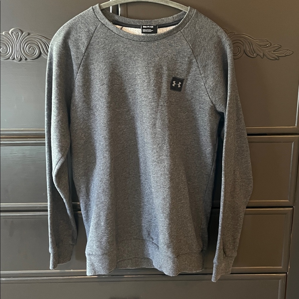 Under Armour Charcoal Gray Pullover Crewneck Sweatshirt